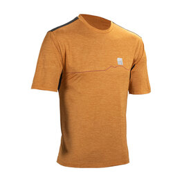 LEATT Cycling short sleeve jersey - MTB TRAIL 1.0 - brown