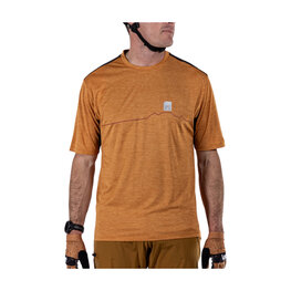 LEATT Cycling short sleeve jersey - MTB TRAIL 1.0 - brown