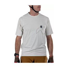 LEATT Cycling short sleeve jersey - MTB TRAIL 1.0 X-FLOW - grey