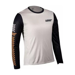 LEATT Cycling summer long sleeve jersey - MTB ENDURO 4.0 W - white/black