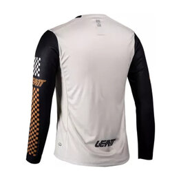 LEATT Cycling summer long sleeve jersey - MTB ENDURO 4.0 W - white/black