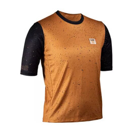 LEATT Cycling short sleeve jersey - MTB ENDURO 3.0 W - brown