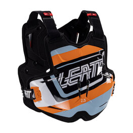 LEATT back and chest protector - CHEST PROTECTOR TORQUE 1.5 - black/orange