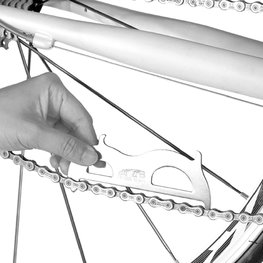 SUPER B gauge - CHAIN CHECKER/HOOK TB-3326 - silver