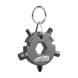 SUPER B keyring - KEYCHAIN TB-FD08 - grey