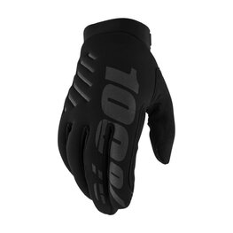 100% SPEEDLAB Cycling long-finger gloves - BRISKER - black