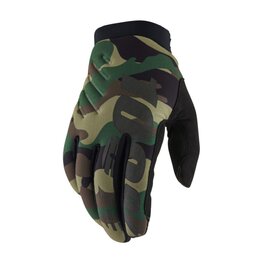 100% SPEEDLAB Cycling long-finger gloves - BRISKER - green/brown/black