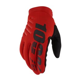 100% SPEEDLAB Cycling long-finger gloves - BRISKER - red