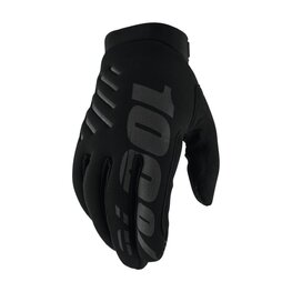 100% SPEEDLAB Cycling long-finger gloves - BRISKER JR - black