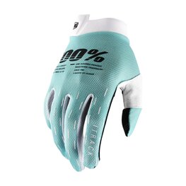100% SPEEDLAB Cycling long-finger gloves - ITRACK - light blue