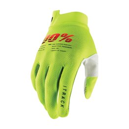 100% SPEEDLAB Cycling long-finger gloves - ITRACK JR - yellow