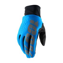 100% SPEEDLAB Cycling long-finger gloves - HYDROMATIC BRISKER - blue