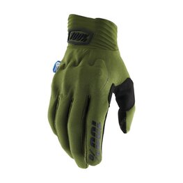 100% SPEEDLAB Cycling long-finger gloves - COGNITO SMART SHOCK - green