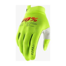 100% SPEEDLAB Cycling long-finger gloves - ITRACK JR - yellow