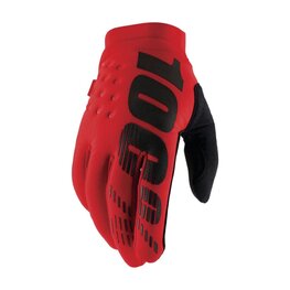 100% SPEEDLAB Cycling long-finger gloves - BRISKER - red