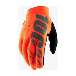 100% SPEEDLAB Cycling long-finger gloves - BRISKER JR - orange