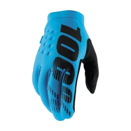 100% SPEEDLAB Cycling long-finger gloves - BRISKER - turquoise
