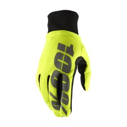 100% SPEEDLAB Cycling long-finger gloves - HYDROMATIC - yellow
