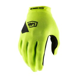 100% SPEEDLAB Cycling long-finger gloves - RIDECAMP - yellow