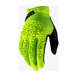 100% SPEEDLAB Cycling long-finger gloves - GEOMATIC - yellow