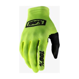 100% SPEEDLAB Cycling long-finger gloves - CELIUM - yellow/black