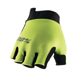 100% SPEEDLAB Cycling fingerless gloves - EXCEEDA - yellow
