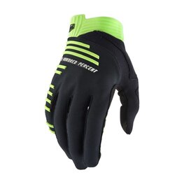100% SPEEDLAB Cycling long-finger gloves - R-CORE - black/light green