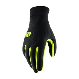 100% SPEEDLAB Cycling long-finger gloves - BRISKER XTREME - black/yellow
