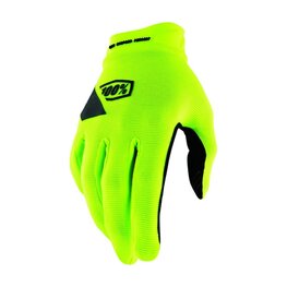 100% SPEEDLAB Cycling long-finger gloves - RIDECAMP GEL - yellow