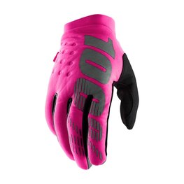 100% SPEEDLAB Cycling long-finger gloves - BRISKER - pink