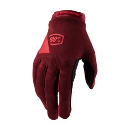 100% SPEEDLAB Cycling long-finger gloves - RIDECAMP - red