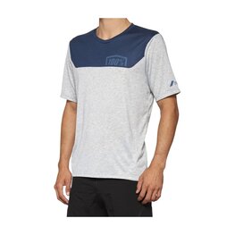 100% SPEEDLAB Cycling short sleeve jersey - AIRMATIC - grey/blue