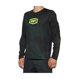 100% SPEEDLAB Cycling summer long sleeve jersey - AIRMATIC LE - black