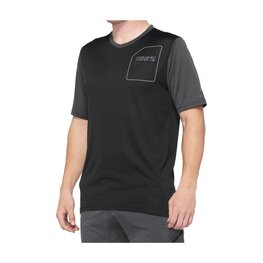 100% SPEEDLAB Cycling short sleeve jersey - RIDECAMP - black/grey
