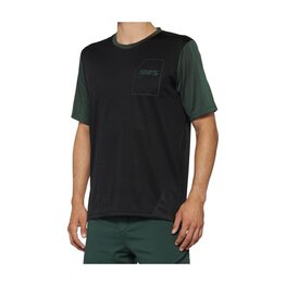 100% SPEEDLAB Cycling short sleeve jersey - RIDECAMP - black/green
