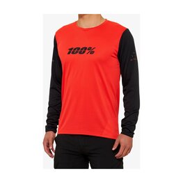 100% SPEEDLAB Cycling summer long sleeve jersey - RIDECAMP - red/black