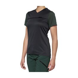 100% SPEEDLAB Cycling short sleeve jersey - RIDECAMP W - grey/green