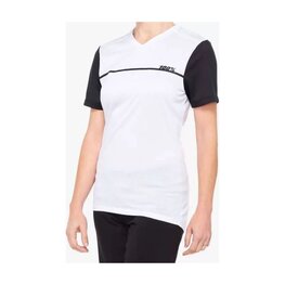 100% SPEEDLAB Cycling short sleeve jersey - RIDECAMP W - white/black