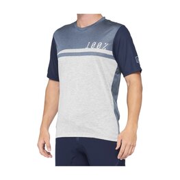 100% SPEEDLAB Cycling short sleeve jersey - AIRMATIC - blue/grey