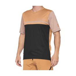 100% SPEEDLAB Cycling short sleeve jersey - AIRMATIC - brown/black