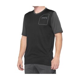 100% SPEEDLAB Cycling short sleeve jersey - RIDECAMP - grey/black