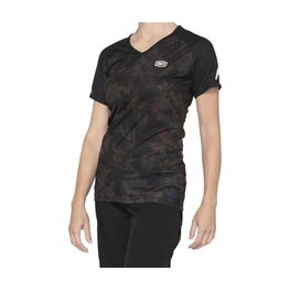 100% SPEEDLAB Cycling short sleeve jersey - AIRMATIC W - black/brown