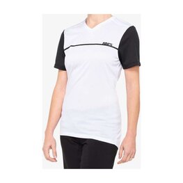100% SPEEDLAB Cycling short sleeve jersey - RIDECAMP W - white/black