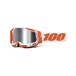 100% SPEEDLAB Cycling sunglasses - RACECRAFT 2 - orange/white/silver