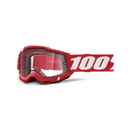 100% SPEEDLAB Cycling sunglasses - ACCURI 2 ENDURO MTB - red/white