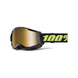 100% SPEEDLAB Cycling sunglasses - STRATA 2 - black/yellow/gold