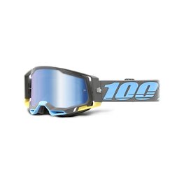 100% SPEEDLAB Cycling sunglasses - RACECRAFT 2 - grey/blue/yellow