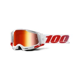 100% SPEEDLAB Cycling sunglasses - RACECRAFT 2 - white/red