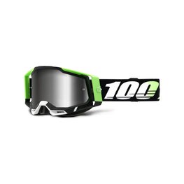 100% SPEEDLAB Cycling sunglasses - RACECRAFT 2 - black/white/green/silver