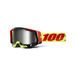 100% SPEEDLAB Cycling sunglasses - RACECRAFT 2 - yellow/red/silver